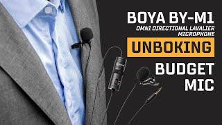 BOYA BY-M1 Mic ($20) Omni Directional Lavalier Microphone Unboxing!!! 