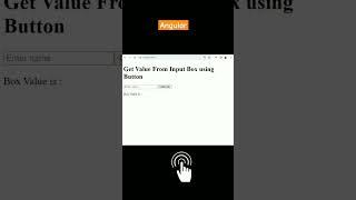 Get value from input Box using button in Angular #coding #shortsvideo #webdevelopment #programmer