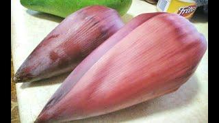 How To Prepare and Cook Banana Blossom /  Simple and Delicious Banana Blossom Dish