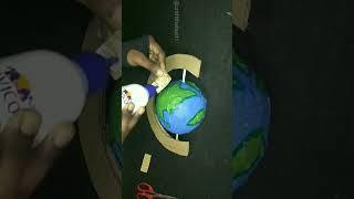 DIY Globe Model/ Earth Model #shorts #youtubeshorts #diy