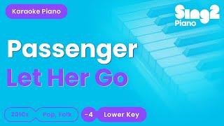 Passenger - Let Her Go (Lower Key) Piano Karaoke