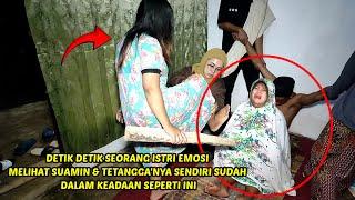  VIRAL !! Seorang istri Histeris,Melihat Suami Tak Bisa Lepas Dengan Tetangga'nya Sendiri