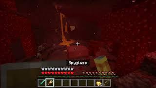 Exploring Nether in Minecraft