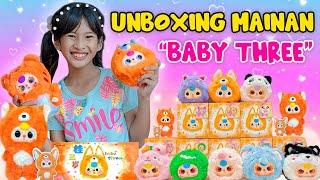 DISTA UNBOXING BABY THREE SUPER GEMAS!! TERNYATA MATANYA BISA DI PUTAR LOH #viralvideo