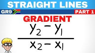 Straight line graphs grade 9: Gradient Part 1