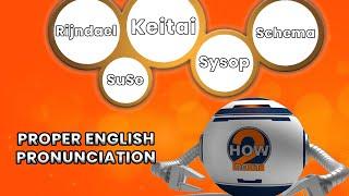 HOW TO PRONOUNCE TECH TERMS: RIJNDAEL, KEITAI, SCHEMA, SUSE, SYSOP