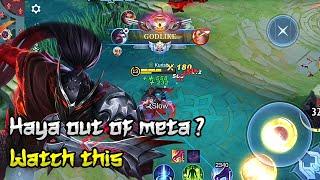 HAYABUSA VS META HEROES, WHO'S STRONGER? | HAYA EPIC SKIN GAMEPLAY  - MLBB