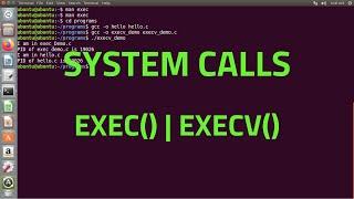 System Calls in linux | exec | execv