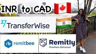 Best ways to Send money from India to Canada & CAD to INR