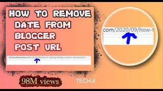 how to remove date from blogger post url