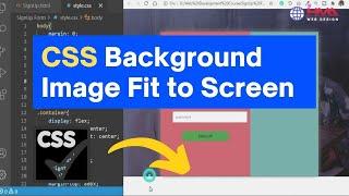 How to Make CSS Background Image Fit to Screen | Create a Responsive CSS Background Image
