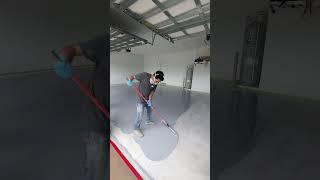 Epoxy Garage Floor Installation, Full Process in one minute