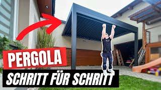 Wie baut man eine Pergola auf unebenem Boden? Pergolux aufbauen