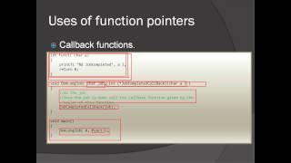 C/C++ Programming Series 2 Part 12 - Functions, Callbacks  And Function Pointers in C/C++