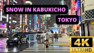 Rare Snow in Kabukicho, Shinjuku — MARCH 2025