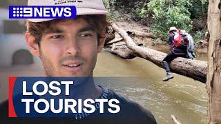 German tourists get lost in crocodile-infested bush | 9 News Australia