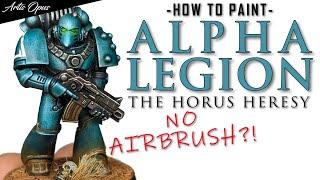 Alpha Legion: Drybrush + Contrast - Fast! How to Paint Horus Heresy