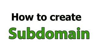 How do I create a subdomain from cpanel