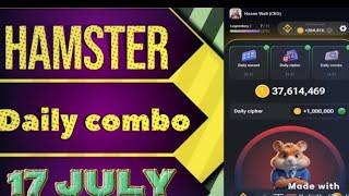 Hamster Kombat  17 July daily combo cardHow to daily combo card New  update 