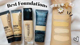 Best Affordable Foundations| Miss Rose Foundation Review