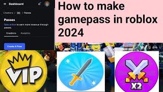 How to make gamepass in roblox 2024