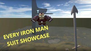 Every Iron Man Suit In Roblox Iron Man Testing