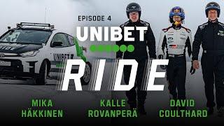 UNIBET RIDE #4: Kalle Rovanperä drives Silverstone on Ice with Mika Häkkinen and David Coulthard