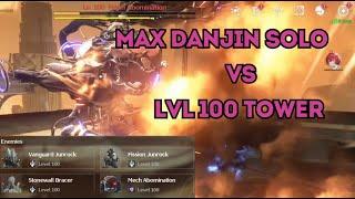 Solo Danjin vs Lvl 100 Hazard Tower (NEW Mech Abomination)