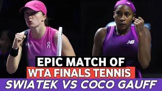 Iga Swiatek Sensational Tennis vs Coco Gauff Epic Clash Highlights - Before Riyadh Finals 2024