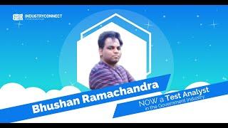 Bhushan secure a job as Test Analyst