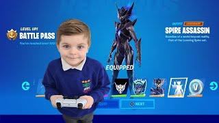 After School TRUMAnn Giving His 7 Year Old Kid TIER 100 SPIRE ASSASSIN - Fortnite Primal BattlePass