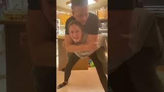 #liftcarry | 12 year old strong girl piggybacking her father | Lift and carry | #piggyback