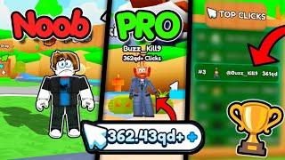 F2P NOOB to LEADERBOARDS  | ROBLOX CLICKER WARS SIMULATOR NOOB TO PRO