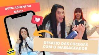 DESAFIO DAS CÓCEGAS COM O MASSAGEADOR ELÉTRICO| Ca&Lu