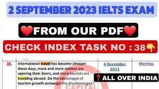 IELTS Exam Review 2nd September 2023 Sample answers task 2 and reading listening 2 sep ielts exam