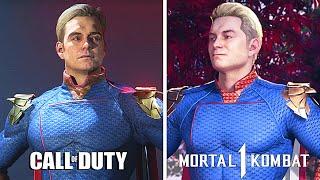 Call of Duty vs MortaL Kombat - Homelander Graphic & Voices Comparison