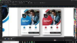 How to Create Flyer Design Template in Coreldraw - Ahsan Sabri