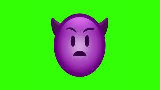3d devil   on green screen || copyright free #greenscreen #viral #emoji