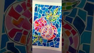 Mosaic Art ️  ( just trying the new artform) #artwork #artist #subscribe #shorts