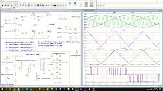 Carrier Based Space Vector PWM Simulation in LTspice