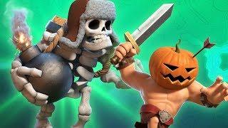 Giant Skeleton & Pumpkin Barbarian (Clash of Clans Halloween Official)