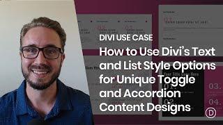 How to Use Divi’s Text and List Style Options for Unique Toggle and Accordion Content Designs