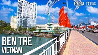 Ben Tre City, Mekong Delta -  Vietnam [4K HDR] Walking Tour