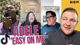 ADELE - "EASY ON ME" | TikTok COVERS   | Marc Daniel Patrick Reacts