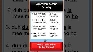 Exercise Intonation American English  #englishpronunciation #english #americanaccenttraining