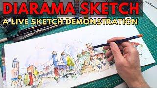 Imaginary Panorama - A Live Sketching Demonstration