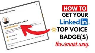 How to Get Your LinkedIn Top Voice Badge (the SMART way): LinkedIn Profile Refresh 11.