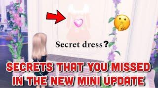 *SECRETS* THAT YOU *MISSED* IN THE NEW DRESS TO IMPRESS MINI UPDATE