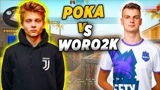 ПОКА ИГРАЕТ АИМКУ ПРОТИВ ВОРО! POKANONAME VS WORO2K AIM MAP (CS:GO)