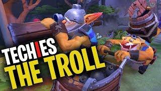 Techies the Troll - DotA 2 Funny Moments